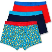 Happy socks Boksershorts 'Egg Banana' navy / royalblå / gul / rød