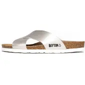 Bayton Pantoletter 'GOMERA' sort / sølv