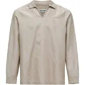 Salsa Jeans 21011387 Linen Skjorte Med Lange ærmer