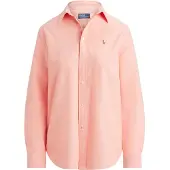 Ralph Lauren Polo Ralph Laurentil kvinder. 211970736500 Ikonisk koralrosa skjorte (S), Casual, Pink, Bomuld, Klassisk, Lange ærmer, Koralfarvet