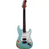 JET Guitars JS-400 HSS Roasted Maple Sea Foam Green Relic