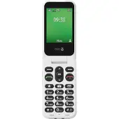Doro Leva E30, klaptelefon med store taster, 4G, rød-hvid