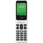 Doro Leva E22, klaptelefon med store taster, 4G, sort-hvid
