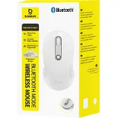 Baseus F02 trådløs ergonomisk Bluetooth-mus – hvid