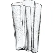 Iittala Alvar Aalto vase 200 mm Bobleglas gennemsigtig, jubilæumsudgave
