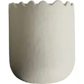 DBKD Flowery vægkrukke 19 cm Creme