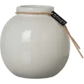 ERNST glaseret vase hvid Ø22 cm