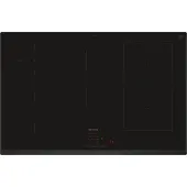 Siemens iQ500 ED851HWB1E - Induktions kogeplade - 5 plader - Niche - bredde: 75 cm - dybde: 49 cm - facet - sort