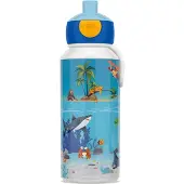 U-grow pop-up børneflaske campus 400 ml tropical ocean