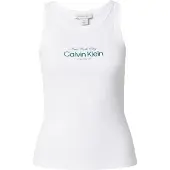 Calvin Klein Jeans Overdel mørkegrøn / hvid