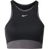 Nike Sports-BH mørkegrå / sort / hvid