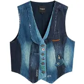 Desigual Vest blå / marin / blue denim