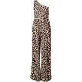 About You Jumpsuit 'Noemi' creme / lysebrun / sort