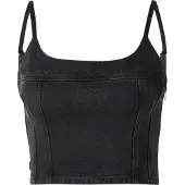 Levi's Overdel 'Jadine Denim Cami Tank Top' black denim