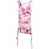 Desigual Kjole fersken / fuchsia / rød
