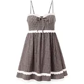 Imily Bela Kjole brun / hvid