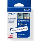 Brother TZe-N241 - sort på hvid 18mm x 8m - uden laminering