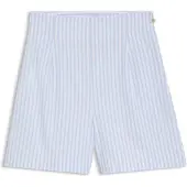 HUGO Shorts i bomuldspoplin med lodrette striber
