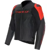 Dainese Racing 5 Herre Læderjakke Sort/Rød 48