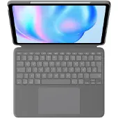 Logitech Combo Touch - Tastatur og folio-kasse - med trackpad - bagbelyst - Apple Smart connector - QWERTY - spansk - oxford-grå - for Apple 13-inch iPad Air (M2, M3)