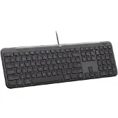 Logitech Signature Slim Wired K620 for Business - Tastatur - USB-C - QWERTY - Dansk/Norsk/Svensk/Finsk - grafit