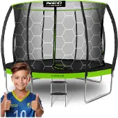 Neo-Sport 14 pėdų / 435 cm profiliuotas sodo batutas su vidiniu tinklu „“