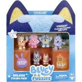 Bluey Figurer - Fuzzies - 6 stk. + 2 Overraskelser - - OneSize - Legetøjsfigur