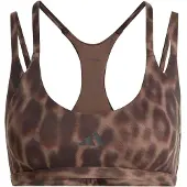 Adidas Optime Leopard Strappy Sports-bh Med Lav Støtte