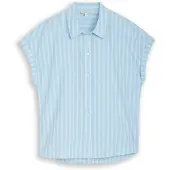 Tom Tailor DENIM Bluse lyseblå / hvid
