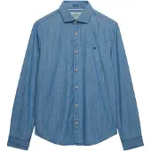 Superdry Essentials Chambray Skjorte Med Lange ærmer