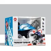 Sharper Image Toy RC Monster Spinning Car Metallic Blue