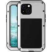 Love Mei Powerful iPhone 13 Mini Hybrid Cover - Sølv
