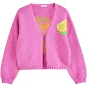 Next Cardigan citron / lysegrøn / fuchsia / hvid