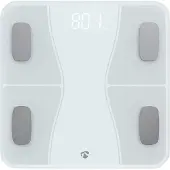 Nedis SmartLife, Elektronisk personlig vægt, 180 kg, 100 g, Hvid, kg, lb, Rektandel