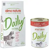 Almo nature Daily all Breeds Okse & Ris - Økonomipakke: 2 x 12 kg