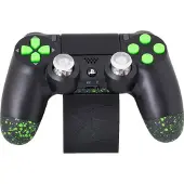 Sony King Controller Black / Green LED - Original Modified (PS4) (M3)