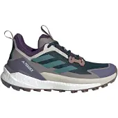 Adidas - Vandresko dame - Terrex Free Hiker 2 Low W Aurora Ivy/Preloved Teal/Taupe Oxide til Unisex - Størrelse 5,5 UK - Blå