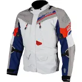 Leatt ADV Dritour 7.5 Tekstiljakke Hvid/Grå/Rød/Blå 3XL