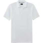 Olymp poloshirt i piqué, hvid Hvid måle
