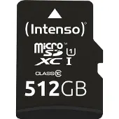 Intenso Micro Sdxc 512gb Class 10 Uhs-i Premium Hukommelseskort