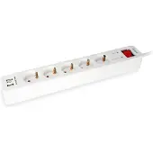 Equip 245554 5 Stik Forlængerledning 1.5 M