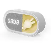 Forever Forverer LED-vækkeur med natlys - Bunny/White