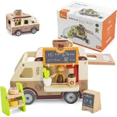 Viga Toys Viga Medinė Kavinės Automobilis su Priedais