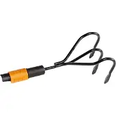 Fiskars QuikFit, Håndkultivator, Metal, Sort, Orange, Plast, 305 mm