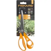 Fiskars 111050, Voksen, Lige snit, Enkelt, Orange, Rustfrit stål, Højrehåndet