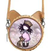 Santoro London Mini Round Gorjuss Purrrrrfect Love Skuldertaske