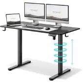 Sense7 elektrisk skrivebord Nojo 120x60 cm Sort