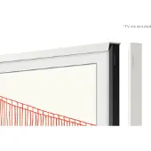 Samsung 55" ramme til The Frame (2021-2025) White, White Beveled