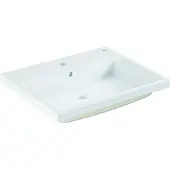 GROHE Cube CeramicHåndvask 60indbyggetmed overløb605 x 490 mm