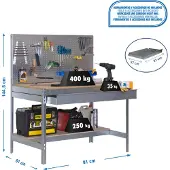 Simonwork (bancos De Trabajo) Bt2 Box Metalhylde 1445x910x610 Mm